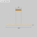 DecorBites™ Sleek Triangle Island Light: Aluminum LED Hanging Lamp for Restaurants