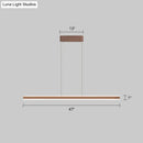 DecorBites™ Sleek Triangle Island Light: Aluminum LED Hanging Lamp for Restaurants
