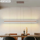 DecorBites™ Sleek Triangle Island Light: Aluminum LED Hanging Lamp for Restaurants