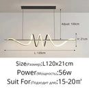 DecorBites™ Sleek Wavy Pendant Lights for Dining Room