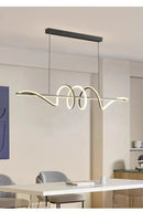 DecorBites™ Sleek Wavy Pendant Lights for Dining Room