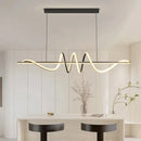 DecorBites™ Sleek Wavy Pendant Lights for Dining Room