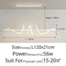 DecorBites™ Sleek Wavy Pendant Lights for Dining Room