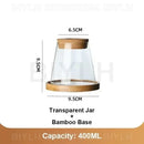 DecorBites™ Small Transparent Glass Vase for Home Decor
