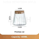 DecorBites™ Small Transparent Glass Vase for Home Decor