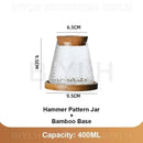 DecorBites™ Small Transparent Glass Vase for Home Decor