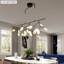 DecorBites™ Smoke Grey Glass Firefly Hanging Lamp - 27-Light Island Lighting Fixture for Dining Room