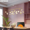DecorBites™ Smoke Grey Glass Firefly Hanging Lamp - 27-Light Island Lighting Fixture for Dining Room