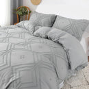 DecorBites™ Soft Tufted Microfiber Duvet Cover Set