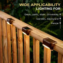 Modern black solar led outdoor stair lights with sun sensor