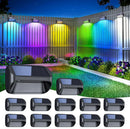 DecorBites™ Solar-Powered Fence Lights for Yard, Deck, Patio