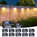 DecorBites™ Solar-Powered Fence Lights for Yard, Deck, Patio