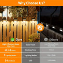 DecorBites™ Solar-Powered Fence Lights for Yard, Deck, Patio