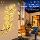 DecorBites™ Solar Willow Vine Light: Outdoor Decoration, Waterproof Fairy Light