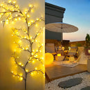 DecorBites™ Solar Willow Vine Light: Outdoor Decoration, Waterproof Fairy Light