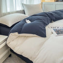 DecorBites™ Solid Color Brush Fabric Bedding Set - 4 Pieces
