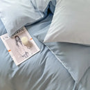 DecorBites™ Solid Color Brush Fabric Bedding Set - 4 Pieces