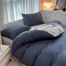 DecorBites™ Solid Color Brush Fabric Bedding Set - 4 Pieces
