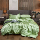 DecorBites™ Solid Color Luxury Rayon Satin Bedding Set