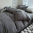 DecorBites™ Solid Cotton Bedding Set with Sheet - Various Sizes