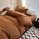 DecorBites™ Solid Cotton Bedding Set with Sheet - Various Sizes