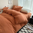 DecorBites™ Solid Cotton Bedding Set with Sheet - Various Sizes