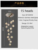 DecorBites™ Spiral Crystal Ball Chandelier Light - Free Shipping