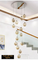 DecorBites™ Spiral Crystal Ball Chandelier Light - Free Shipping