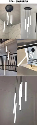 DecorBites™ Spiral LED Ceiling Chandelier for Modern Home