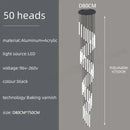 DecorBites™ Spiral LED Chandelier for Modern Home