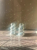 DecorBites™ Spiral Mosaic Vase for Creative Flower Arrangements