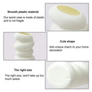 DecorBites™ Spiral White Vase for Home Decor