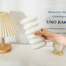 DecorBites™ Spiral White Vase for Home Decoration