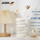 DecorBites™ Spiral White Vase for Home Decoration