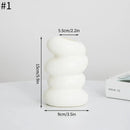 DecorBites™ Spiral White Vase for Home Decoration