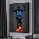 DecorBites™ Sports Stars Neon Wall Art Print