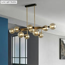 DecorBites™ Sputnik Hanging Island Light - Minimalist Glass Ball Pendant for Dining Room