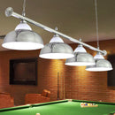 Chrome stainless steel billiard light game room ceiling lamp