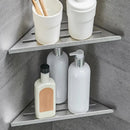 DecorBites™ Stainless Steel Corner Shower Shelf Organizer