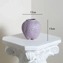 Pink ceramic cartoon strawberry flower vase for bedroom decor