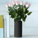 DecorBites™ Striped Plastic Vase for Flowers