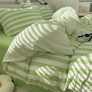 DecorBites™ Striped Quilt Set with Pillowcases and Sheet