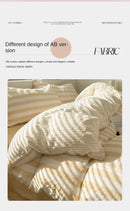 DecorBites™ Striped Quilt Set with Pillowcases and Sheet