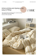 DecorBites™ Striped Quilt Set with Pillowcases and Sheet