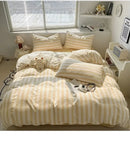 DecorBites™ Striped Quilt Set with Pillowcases and Sheet