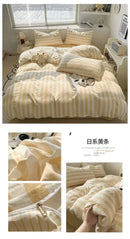 DecorBites™ Striped Quilt Set with Pillowcases and Sheet