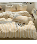 DecorBites™ Striped Quilt Set with Pillowcases and Sheet
