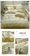 DecorBites™ Striped Quilt Set with Pillowcases and Sheet