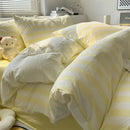 DecorBites™ Striped Quilt Set with Pillowcases and Sheet