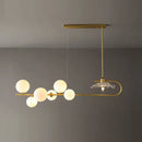 Postmodern suspension lamp with lotus leaf design – dining room gold